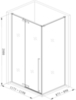 Aquanet 243633 AE-AXC92MB-S-B  Aquanet IDEAL, ограждение 1200x900мм, черн.мат, прозр.8мм (243633)