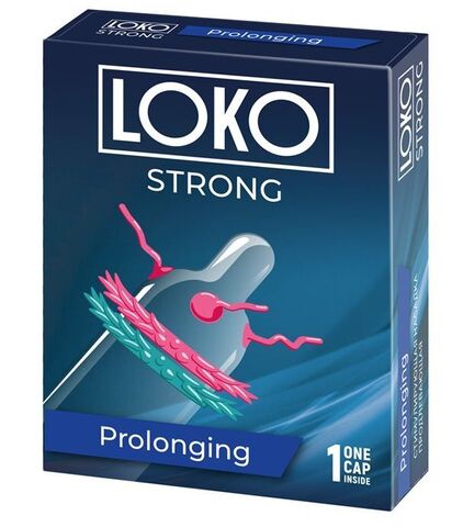 Стимулирующая насадка на пенис LOKO STRONG с продлевающим эффектом - Sitabella Sitabella condoms 1453