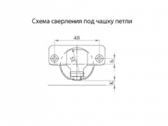 Петля накладная 110 с доводчиком LID с отв.пл.