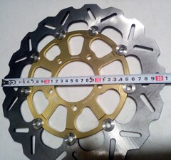 Тормозной диск для Kawasaki Z800 / Z1000 / Ninja ZX-6R / ZX-10R / Передний /ARASHI / gold