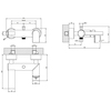 Gessi 38613#299 Gessi Emporio Via manzoni Смеситель наружный для ванны с автоматическим переключателем ванна-душ, цвет: Black XL