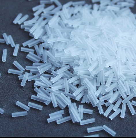 Стеклярус 6мм Миюки, 0131F Crystal matted