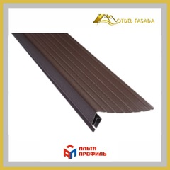 Планка фаска  Альта профиль Т-08 Коричневый 3м