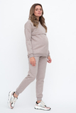 Утепленный спортивный костюм для беременных и кормящих 12080 меланж