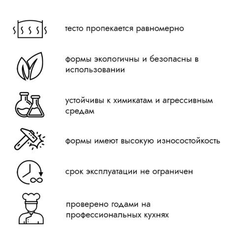 Форма для выпечки, кольцо d=12 см, h=6 см
