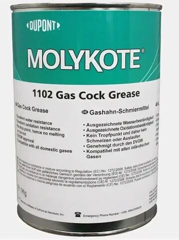 Molykote 1102 - смазка для газовых кранов - 1 кг