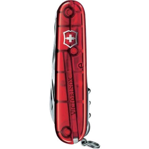 Нож перочинный Victorinox Huntsman 91мм 15 функций прозрачный красный (1.3713.T)