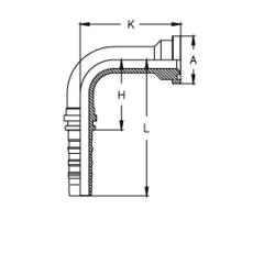 Фитинг DN 38 SFL 1.1/2 60.4 (90) CS удлинен. К=102