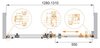 Душевая дверь в нишу Cezares STYLUS-O-M-BF-1 STYLUS-O-M-BF-1-160-C-Cr