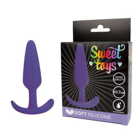 Фиолетовая анальная втулка - 9,5 см. - Bior toys SWEET TOYS ST-40168-5