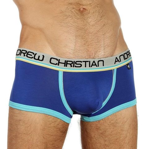 Мужские трусы хипсы cиние Andrew Christian Tighty Whitie Boxer Navy  24021