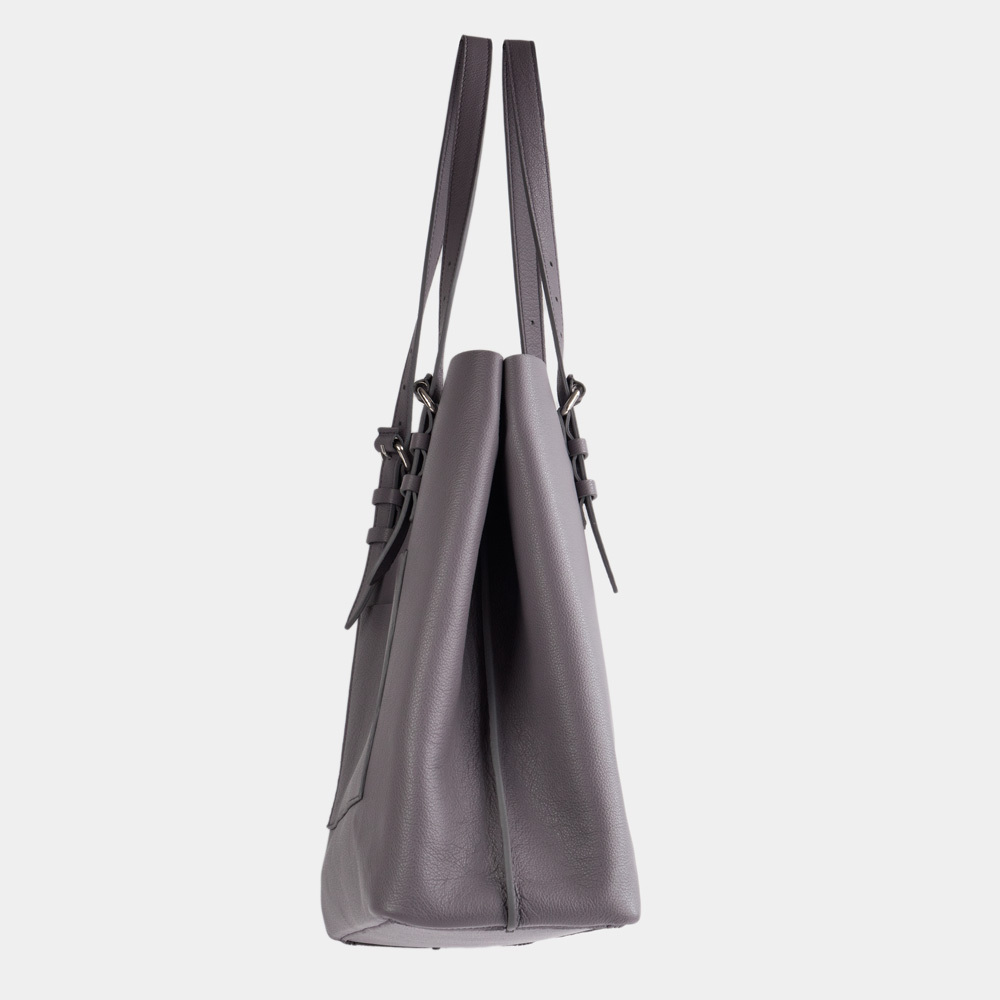 Женская сумка Shopper Vintage Easy из натуральной кожи теленка, фиолетового цвета