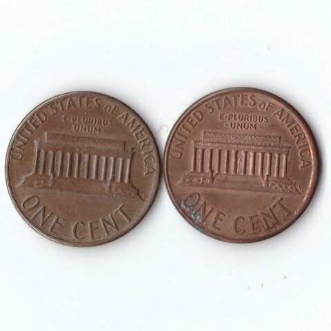 Один цент США 1985,93 г. 2 шт. XF