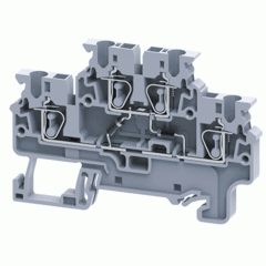 Двухуровневая клемма, пружинные зажимы проводника до 2.5 мм.кв. 1A/1000V с диодной схемой - конфигурация DD4