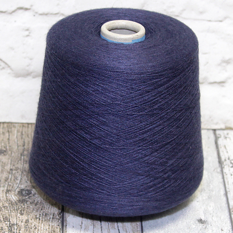 Кашемир с шелком (55%) SERVIZI E SETA / ROYAL CASHMERE 2/48 темно-синий