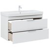 Aquanet 339280 Тумба Ирис new 100 подвесная 2 ящ. цв. белый глянец (339280)