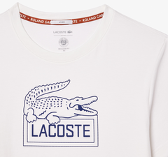 Теннисная футболка Lacoste Ultra-Dry Sport Roland Garros Edition Tennis T-Shirt - white