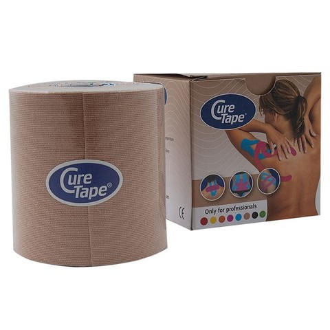 Тейп кинезиологический CureTape Neutral, 7.5 см x 5 м, арт. 160257, телесный