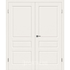 Купить Двустворчатая дверь эмаль VFD Chester Ivory слоновая кость глухая
