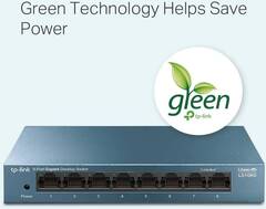 TP-Link LS108G 8-портовый гигабитный настольный коммутатор, 8 гигабитных портов RJ45, стальной настольный корпус