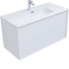 Aquanet 287544 Тумба Lino 100 (Flat) белый глянец (287544)