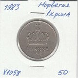 V1058 1983 Норвегия 1 крона