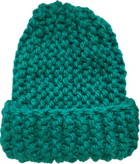 Женская зимняя шапочка крупной вязки (ярко-зелёный)