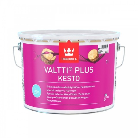 Tikkurila Valtti Plus Kesto/Тиккурила Валтти Плюс Кесто водоразбавляемая фасадная лазурь