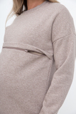 Утепленный спортивный костюм для беременных и кормящих 12080 меланж
