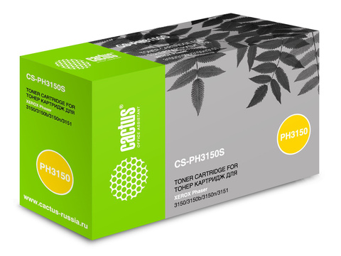 Картридж лазерный Cactus CS-PH3150S 109R00746 черный (3500стр.) для Xerox Phaser 3150, 3150b, 3150n, 3151