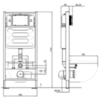 Aquatek SET AQUATEK ЕВРОПА T KDI15(рама AQUATEK Standard INS-0000012 с клавишей KDI-0000015 и крепежом KKI-0000002+унитаз AQ1900T-00 с тонким сиденьем sc)