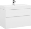 Aquanet 212598 Тумба с раковиной Aquanet Бруклин 85 белый (212598)