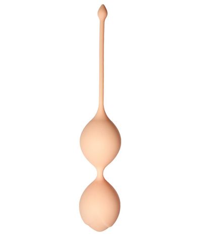 Телесные вагинальные шарики Кегеля со смещенным центом тяжести Delta - Le Frivole Lyra collection 05532
