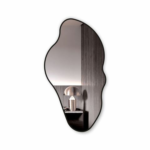 Зеркало Д-062 (1100х600 мм) с чёрной окантовкой (УФ-печать)