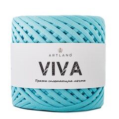 Трикотажная пряжа Viva, 100% х/б, 300 гр, 100 м, светлая бирюза