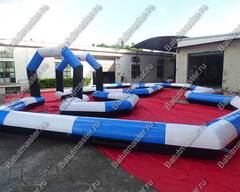 Надувная трасса "Опасный поворот", 13*9*2,5 м