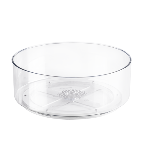 Органайзер круглый Raido, 23х23х9 см, прозрачный