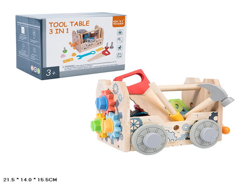 Набор деревянных инструментов, 3 в 1 24*18