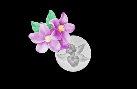 Силиконовый молд Фиалки