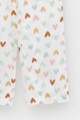 пижама  для девочки  К 1610/25/дымчатый нефрит,конфетти из сердечек