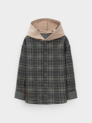 рубашка  для мальчика  КР 302780/пряный базилик,клетка к650