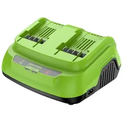 Ультрабыстрое зарядное устройство Greenworks 24V 8А G24X2C8 на 2 аккумулятора