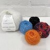Набор материалов к МК Мотылек в технике Puff Color Knitting