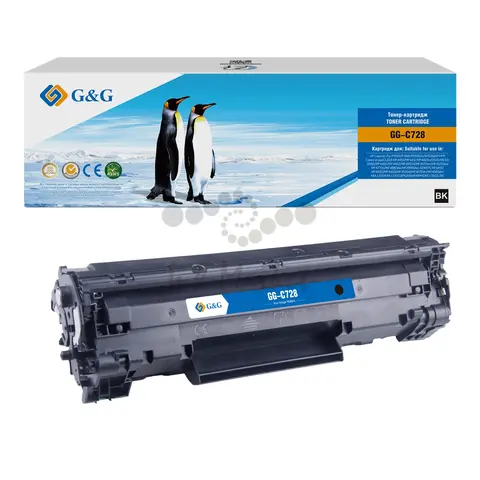 Картридж лазерный G&G GG-C728 черный (2100стр.) для Canon i-Sensys MF4410, 4420, 4430, 4450, 4550D, 4570, 4580