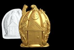 Силиконовый молд № 437 Домик 2 D( серия домики для гномов и фей)