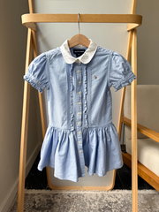 Хлопковое платье-рубашка Ralph Lauren, 98