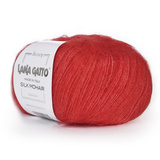 Пряжа Lana Gatto Silk Mohair 6024 красный