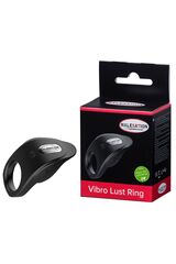 Черное эрекционное виброкольцо Vibro Lust Ring - 