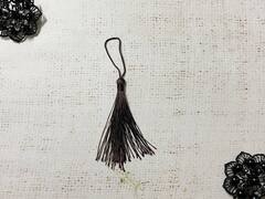 Кисть декоративная,L 8-8,5 см, тёмно-коричневый