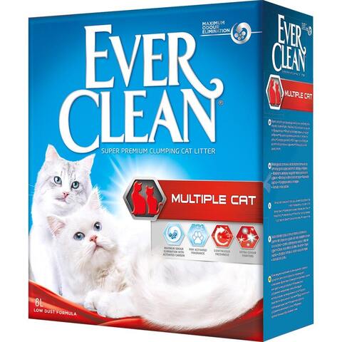 Комкующийся наполнитель Ever Clean Multiple Cat, 6 л 6 л